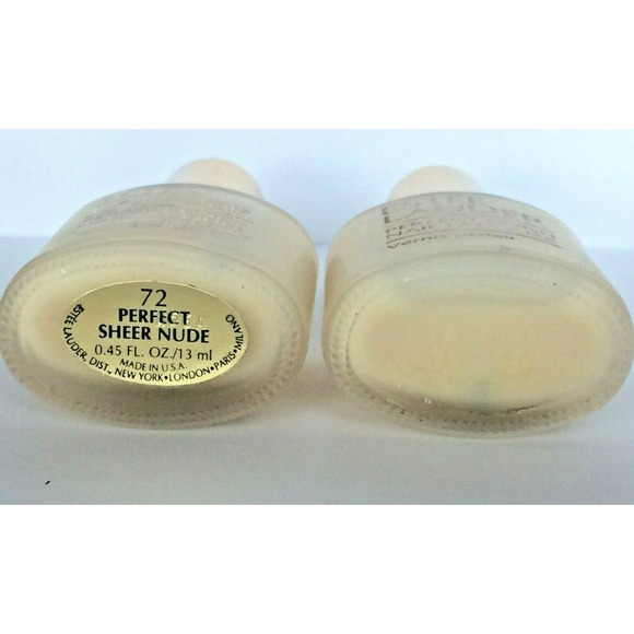 2x ESTEE LAUDER Perfect Finish Nail Polish SHEER NUDE ~ Vintage - Picture 8 of 9
